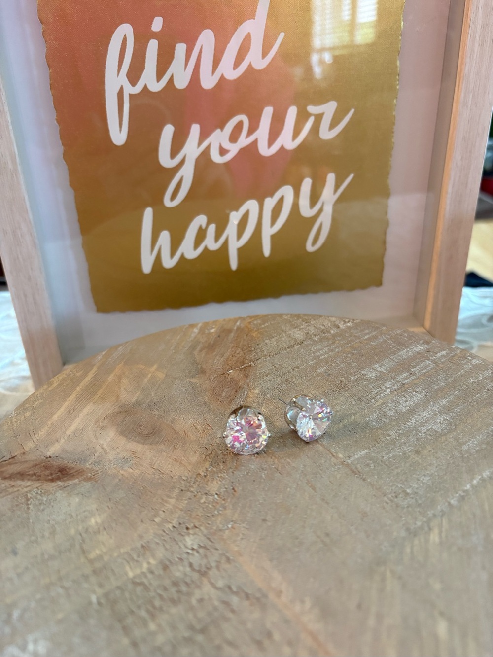 Vintage Large Clear Rhinestone Statement Studs